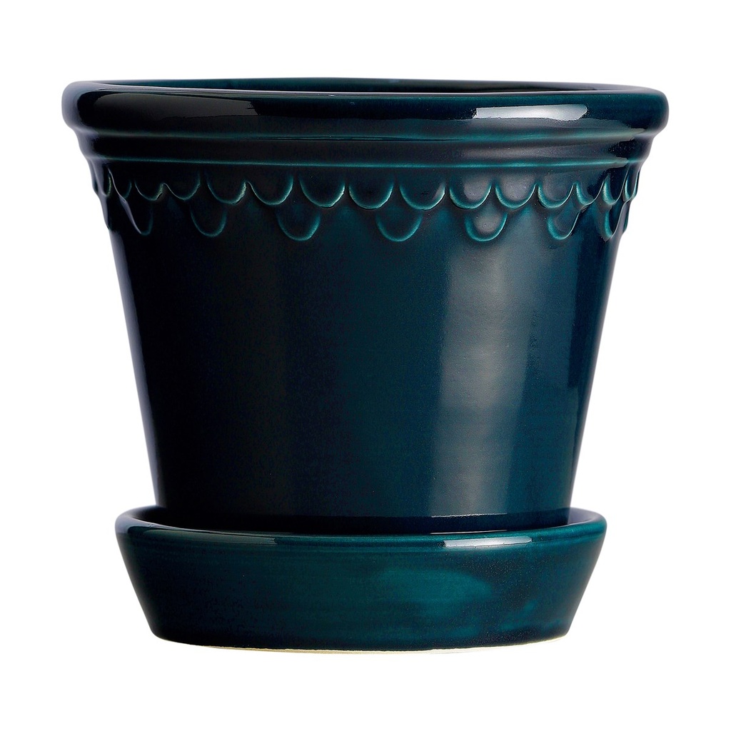Pot Fleurs - Kobenhavner - Glazed - Blue - 14cm