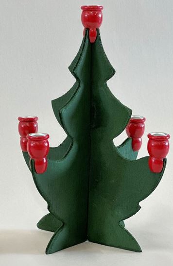 Christmas tree 12 cm - 1 bougies
