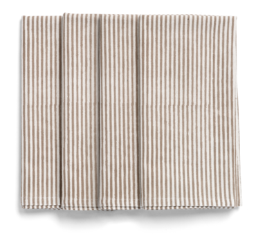 [CHAM018] Serviettes - Stripe - light Brown