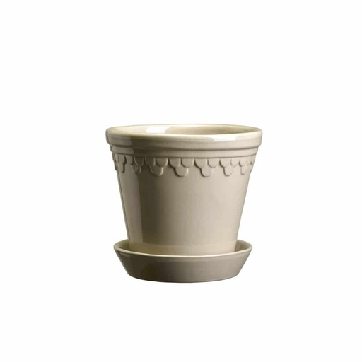 [BERG028] Pot Fleurs - Kobenhavner - Glazed - sandstone - 12cm